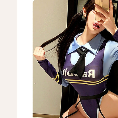 Mioruna ネイビーフリル ミニスカートセット 着用イメージ mioruna-variant-preview mioruna-hide-front