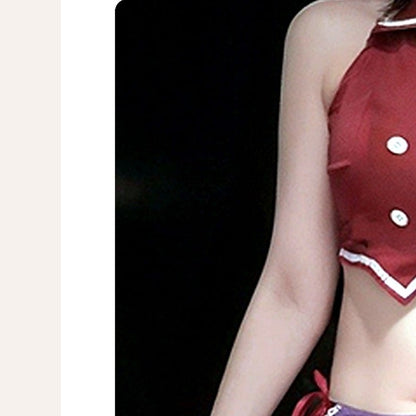 Mioruna レッドリボン ミニスカートセット 着用イメージ mioruna-variant-preview mioruna-hide-front