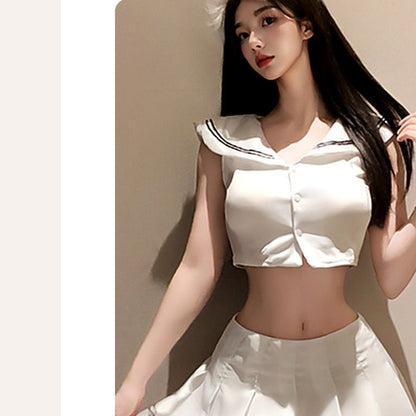 Mioruna ホワイトリボン ミニスカートセット 着用イメージ mioruna-variant-preview mioruna-hide-front